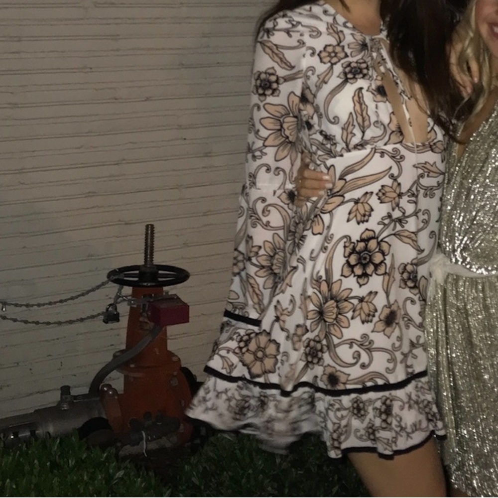 For Love & Lemons Floral mini dress